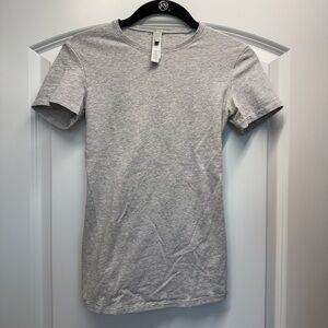SKIMS Maternity Cotton Gray Short Sleeve Tee